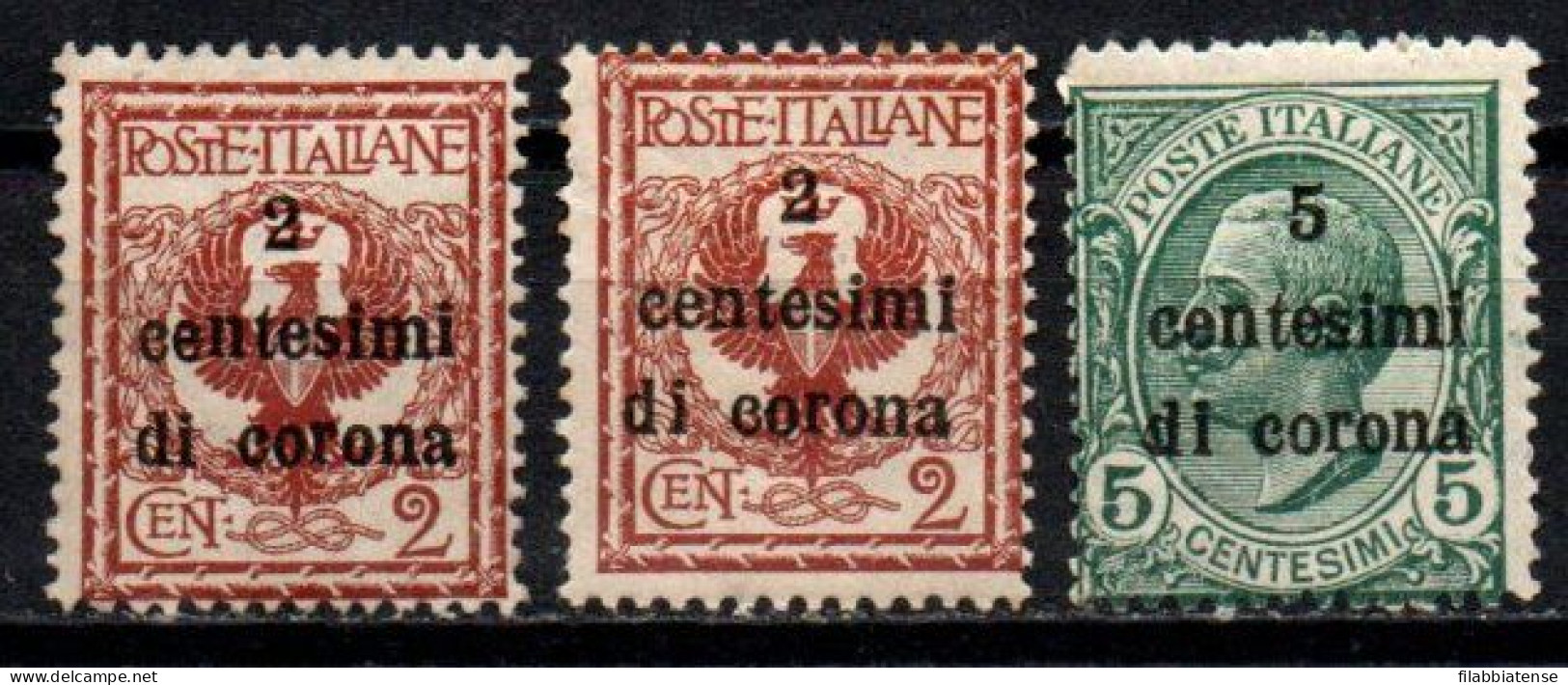 1919 - Italia - Trento E Trieste 2 X 2 + 3 Soprastampati  ------- - Trentin & Trieste