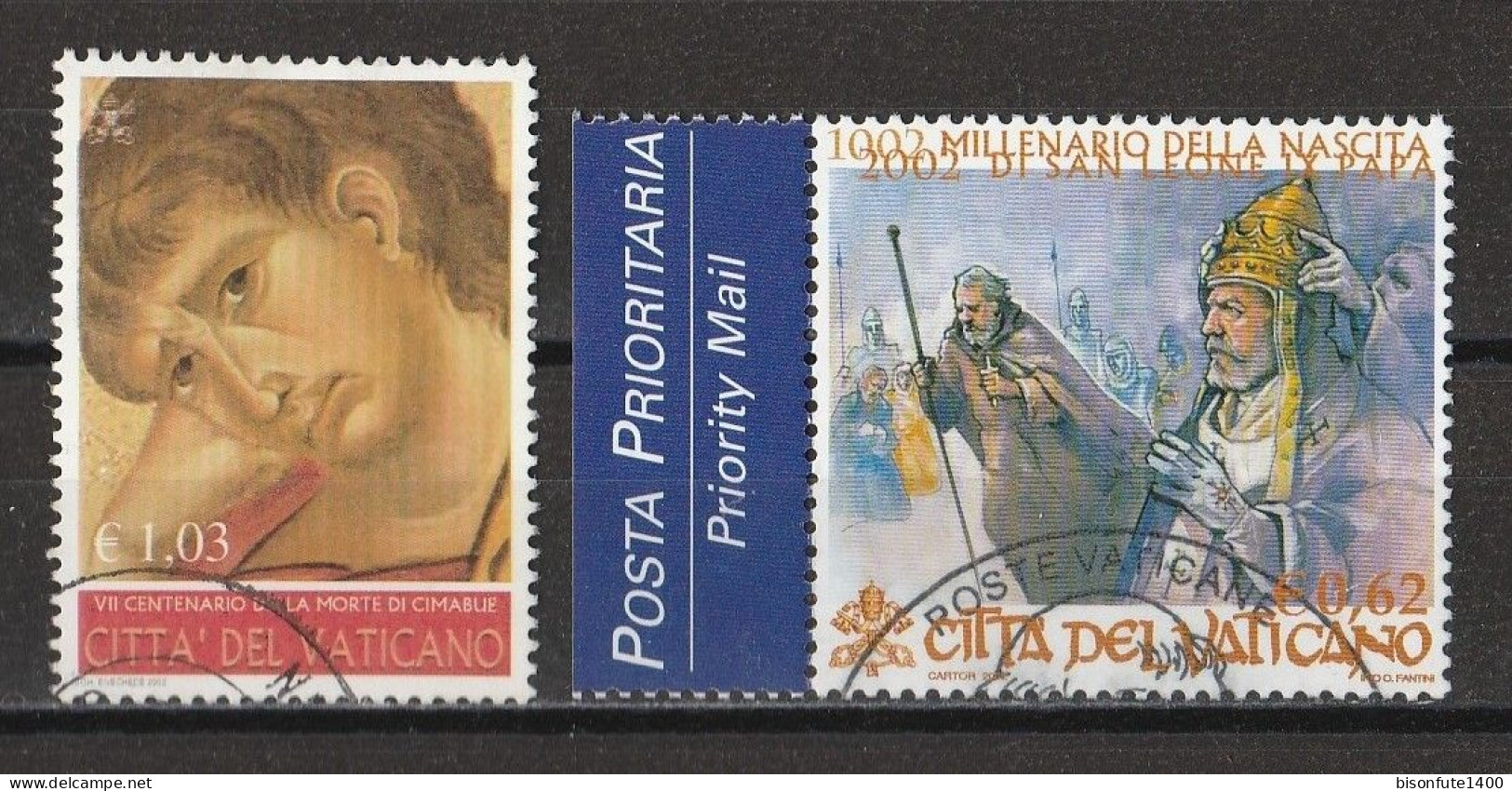 Vatican 2002 : Timbres Yvert & Tellier N° 1266 - 1268 - 1270 - 1275 Et 1277 Oblitérés. - Used Stamps