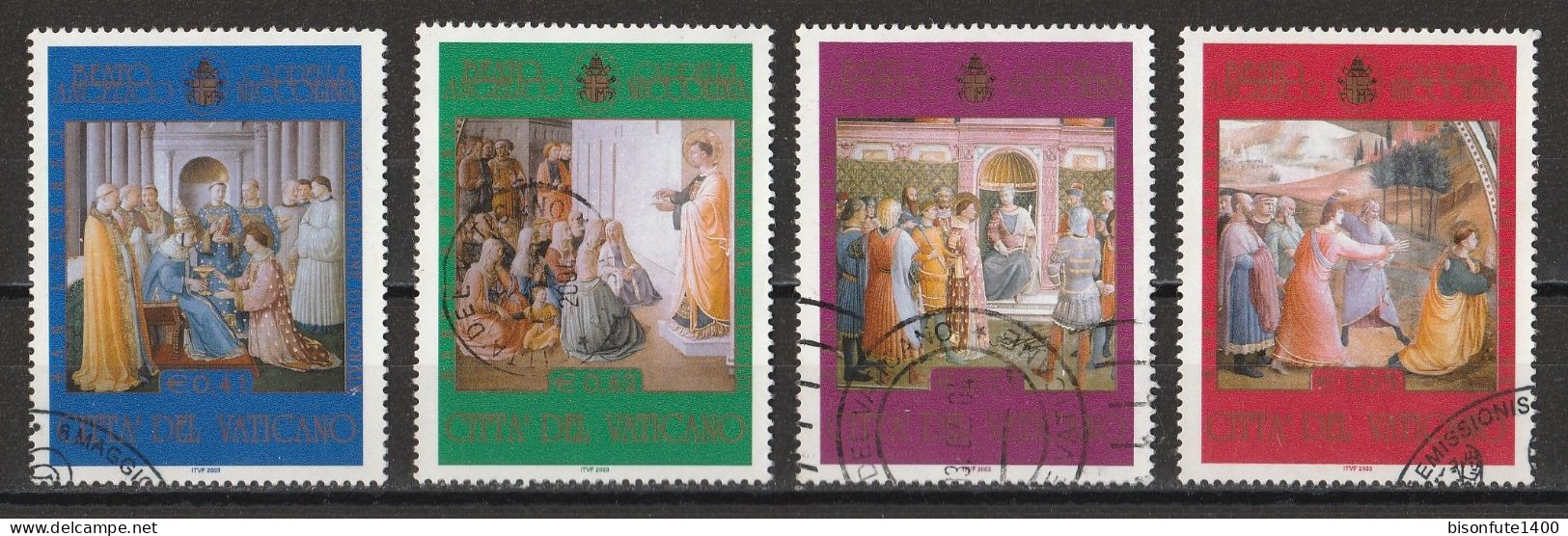 Vatican 2003 : Timbres Yvert & Tellier N° 1309 - 1310 - 1311 Et 1312 Oblitérés. - Used Stamps