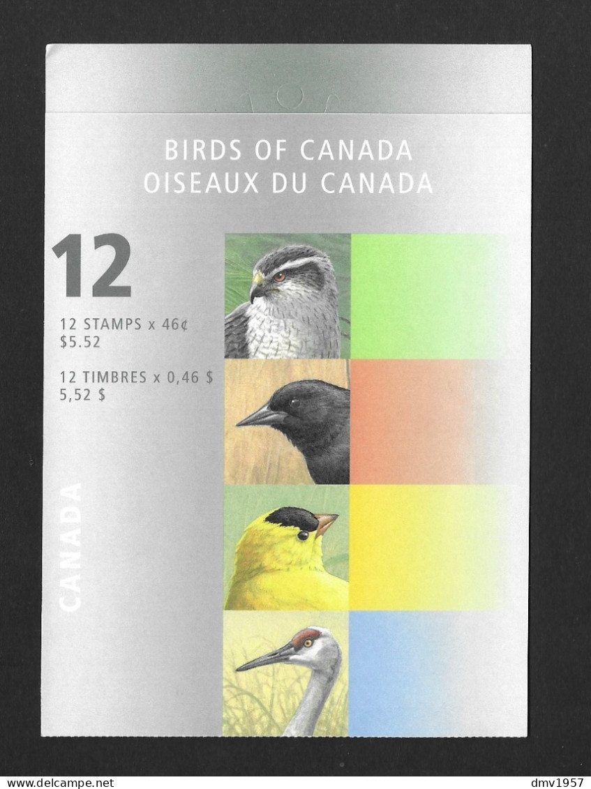 Canada 1999 MNH Birds (4th Series) SB 231 Booklet - Full Booklets