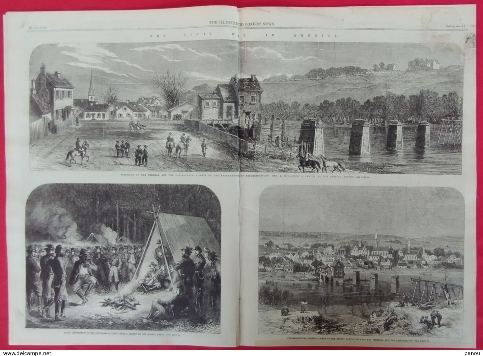 THE ILLUSTRATED LONDON NEWS 1183 JANUARY 10,1863 THE CIVIL WAR IN AMERICA. VICTORIA, VANCOUVER ISLAND - Autres & Non Classés