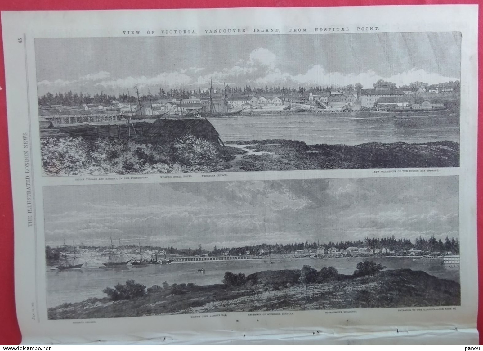 THE ILLUSTRATED LONDON NEWS 1183 JANUARY 10,1863 THE CIVIL WAR IN AMERICA. VICTORIA, VANCOUVER ISLAND - Sonstige & Ohne Zuordnung