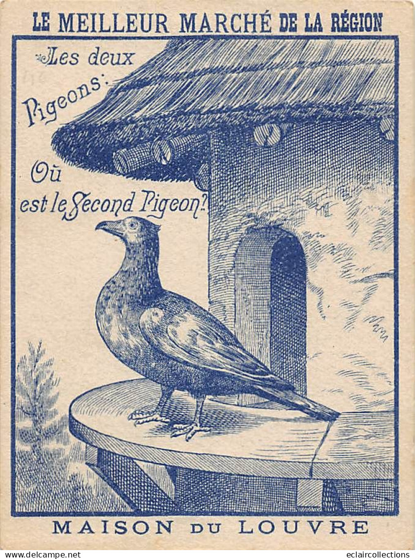Image        49         Devinette  .Maison Du Louvre Niort   2 Pigeons  Où Est Le Second ?  11x8.5         (voir Scan) - Other & Unclassified