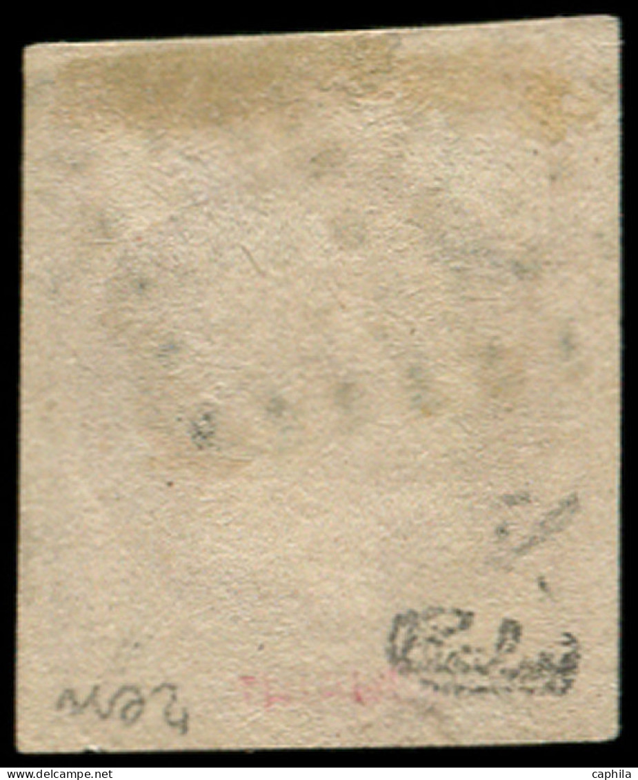 O FRANCE - Poste - 18a, Signé Calves, 1f. Carmin Foncé - 1853-1860 Napoléon III