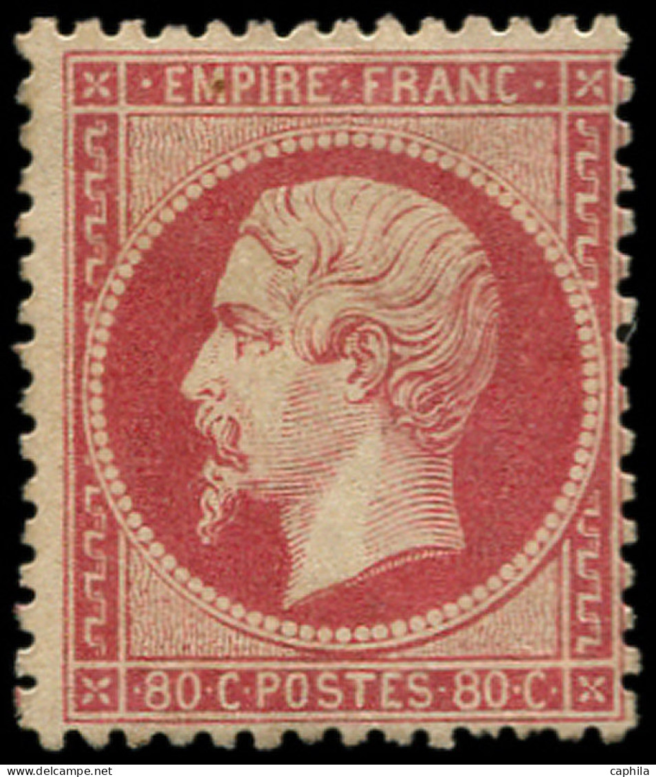 * FRANCE - Poste - 24, Signé Brun Et Calves: 80c. Rose - 1862 Napoléon III