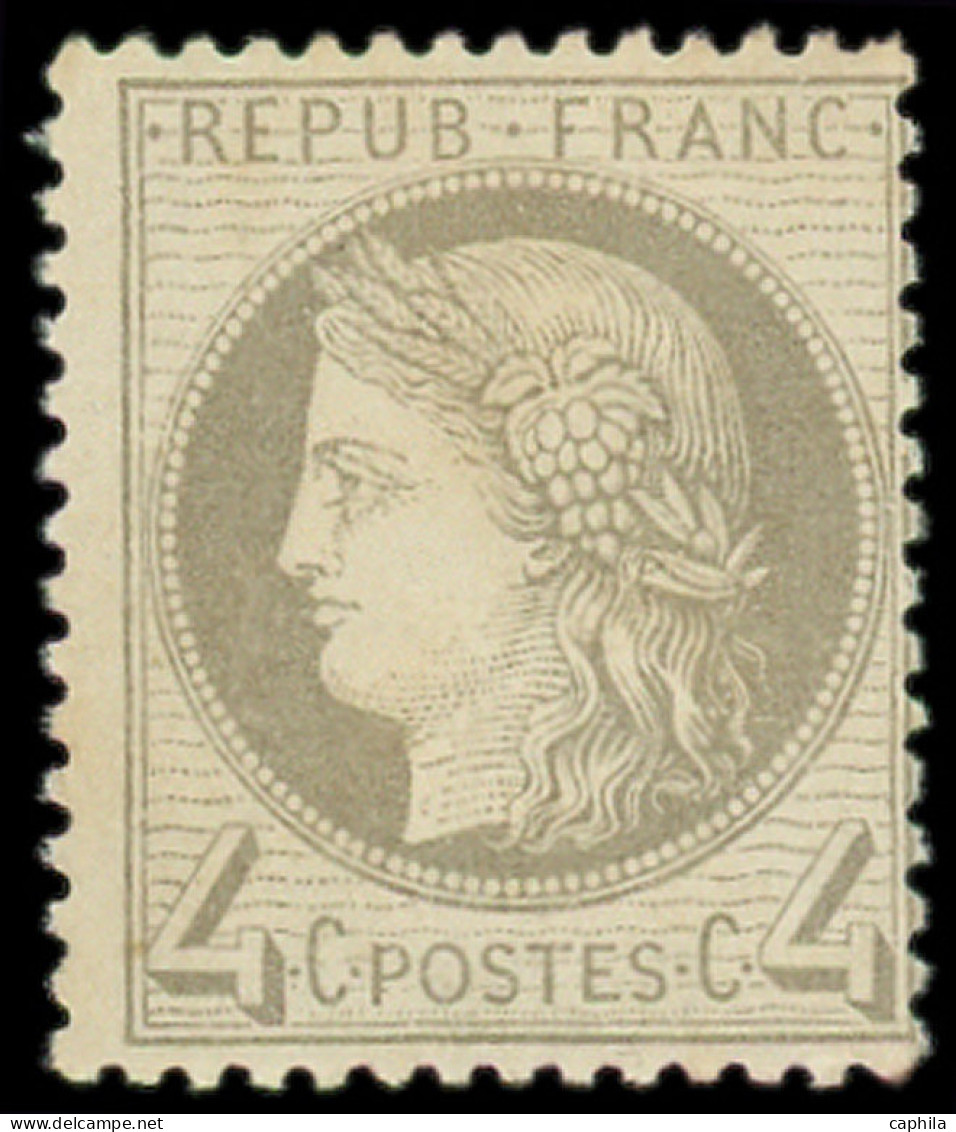 ** FRANCE - Poste - 52, Signé Calves Et Scheller: 4c. Gris - 1871-1875 Ceres