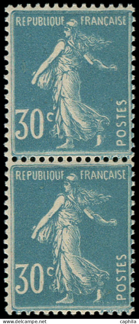 ** FRANCE - Poste - 192c, Type IIC En Paire, Roulette : 25c. Semeuse Bleu - Nuevos