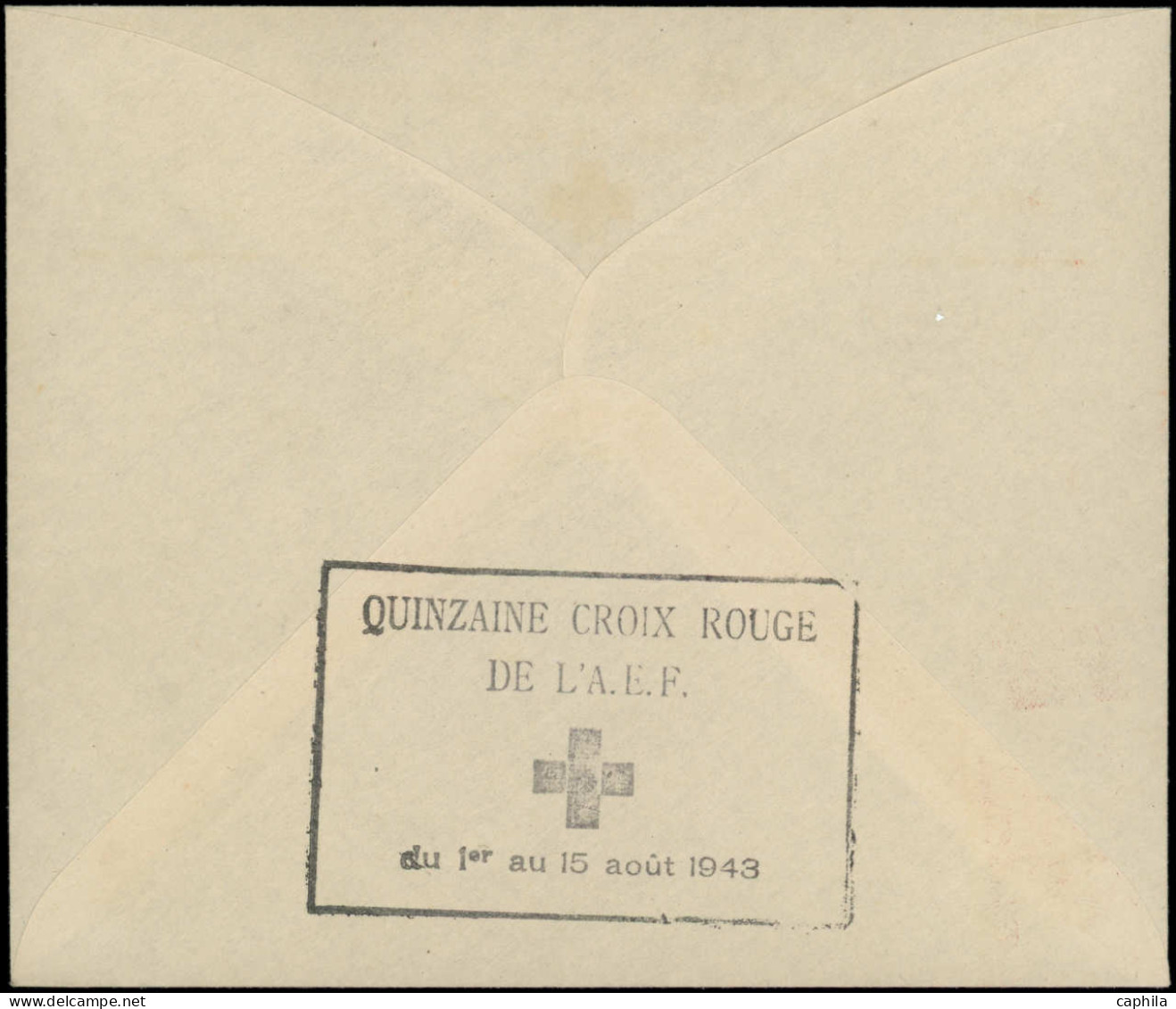 LET AFRIQUE EQUATORIALE - Poste - 165/66 + PA 29, Sur Enveloppe Philatélique Du 1/08/43 - Cartas & Documentos