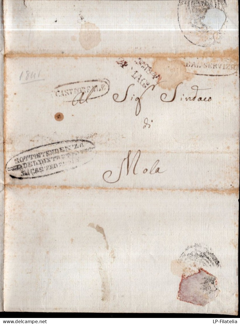 Italia - 1841 - Castoreale - Lettera - Precursor - Ref.It200 - Sicile