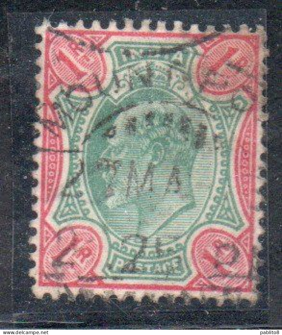 INDIA INDE 1902 1909 KING EDWARD VII 1r USED USATO OBLITERE' - 1902-11  Edward VII