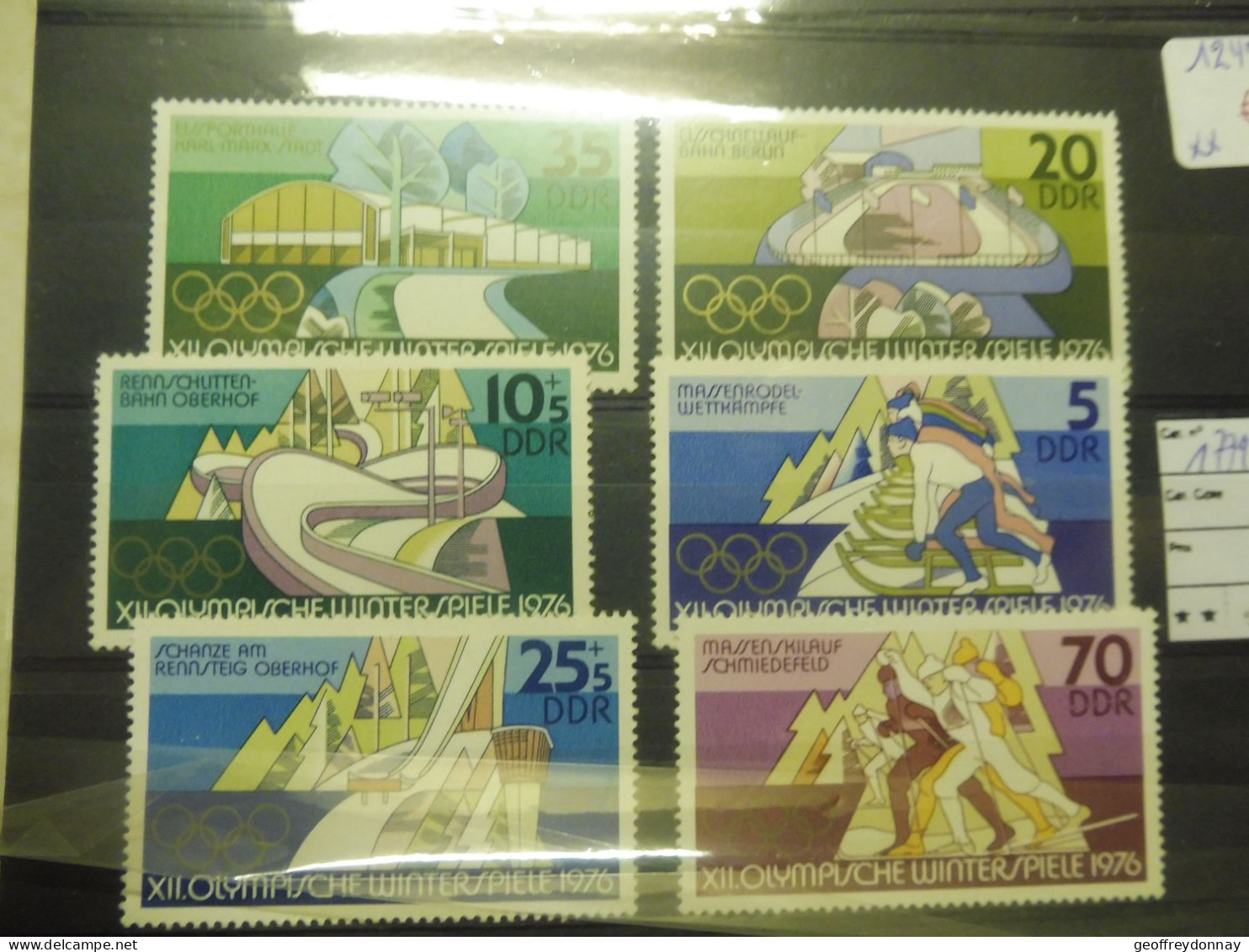 Allemagne Orientale Ddr  J.o.  1779/1784 Sport Sports Sporten 1976  Mnh Neuf ** Perfect - Winter 1976: Innsbruck