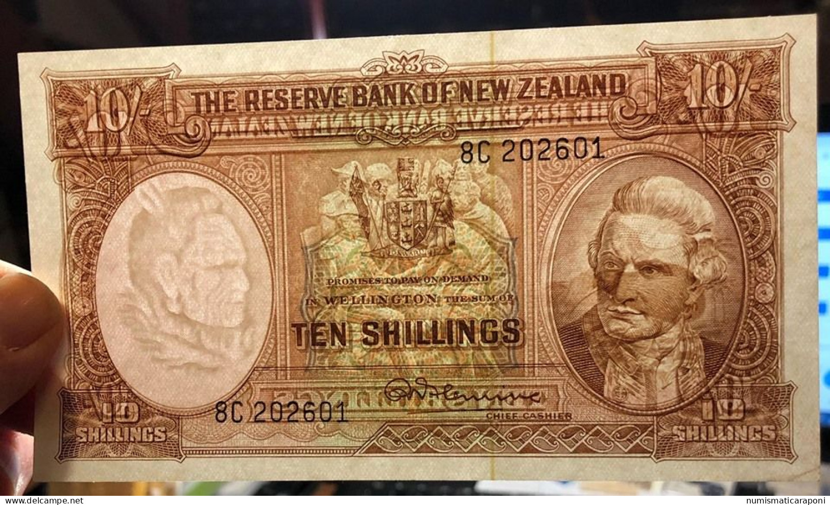 Nuova Zelanda NEW ZEALAND 10 Shillings  Pick#158d Sup/q.fds LOTTO 302 - Nieuw-Zeeland