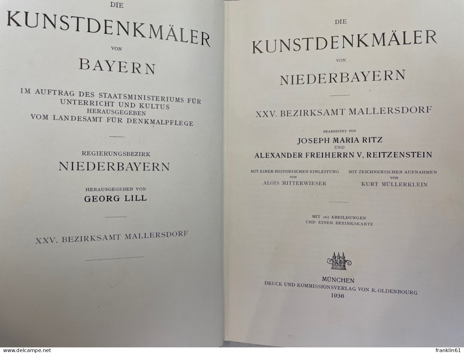 Die Kunstdenkmäler Von Niederbayern;  Band 25., Bezirksamt Mallersdorf. - Architektur