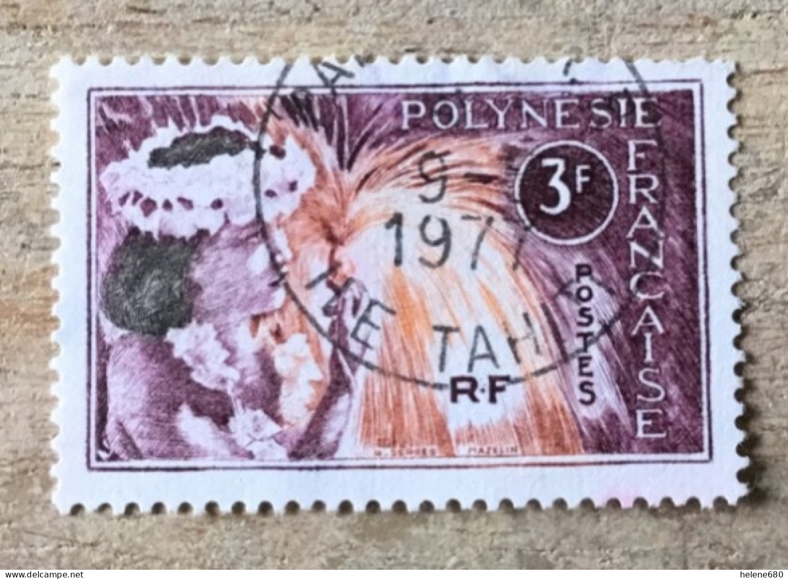 POLYNÉSIE. Danseuse Tahitienne N° 28 - Used Stamps