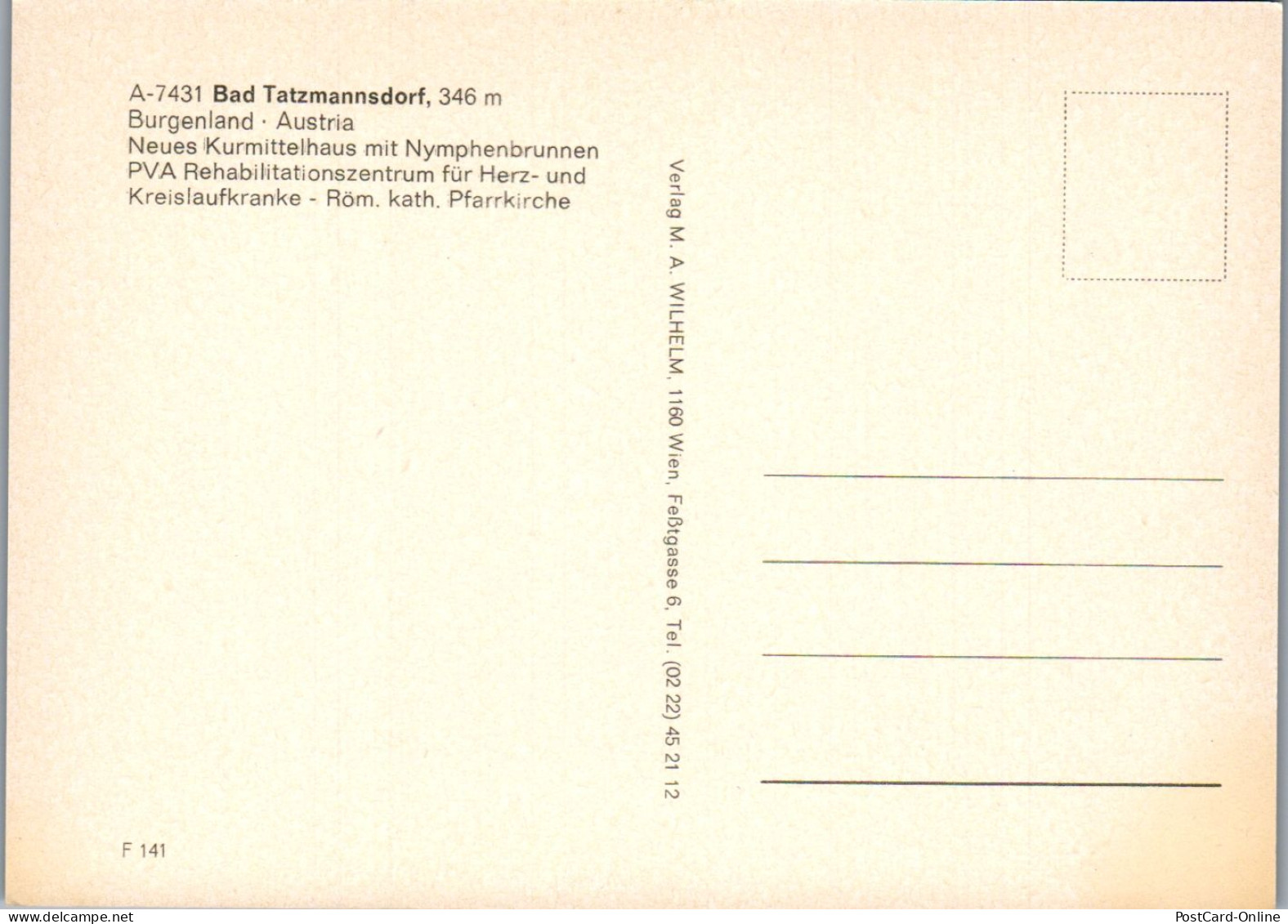 45107 - Burgenland - Bad Tatzmannsdorf , Kurhaus , Mehrbildkarte - Nicht Gelaufen  - Oberwart