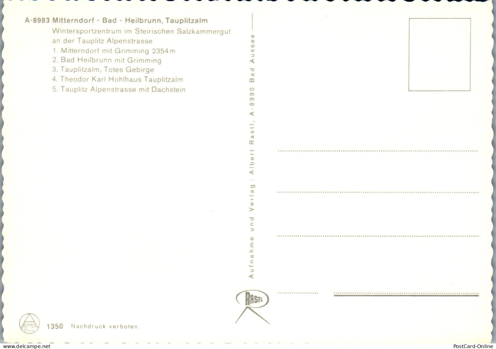 44886 - Steiermark - Bad Mitterndorf , Bad Heilbrunn , Tauplitzalm , Tauplitz , Grimming , Mehrbildkarte , VW Käfer - Bad Mitterndorf