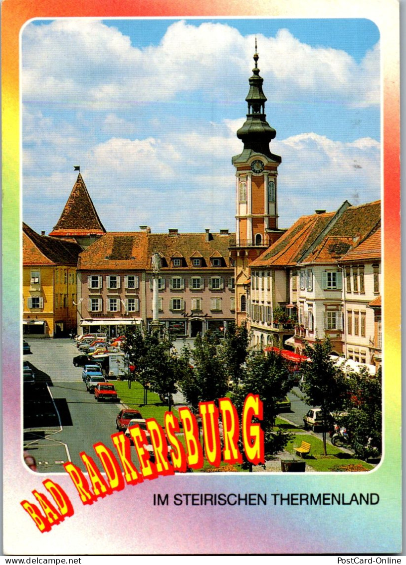 44808 - Steiermark - Bad Radkersburg , Parktherme , Ansicht Stadtzentrum - Gelaufen 1991 - Bad Radkersburg