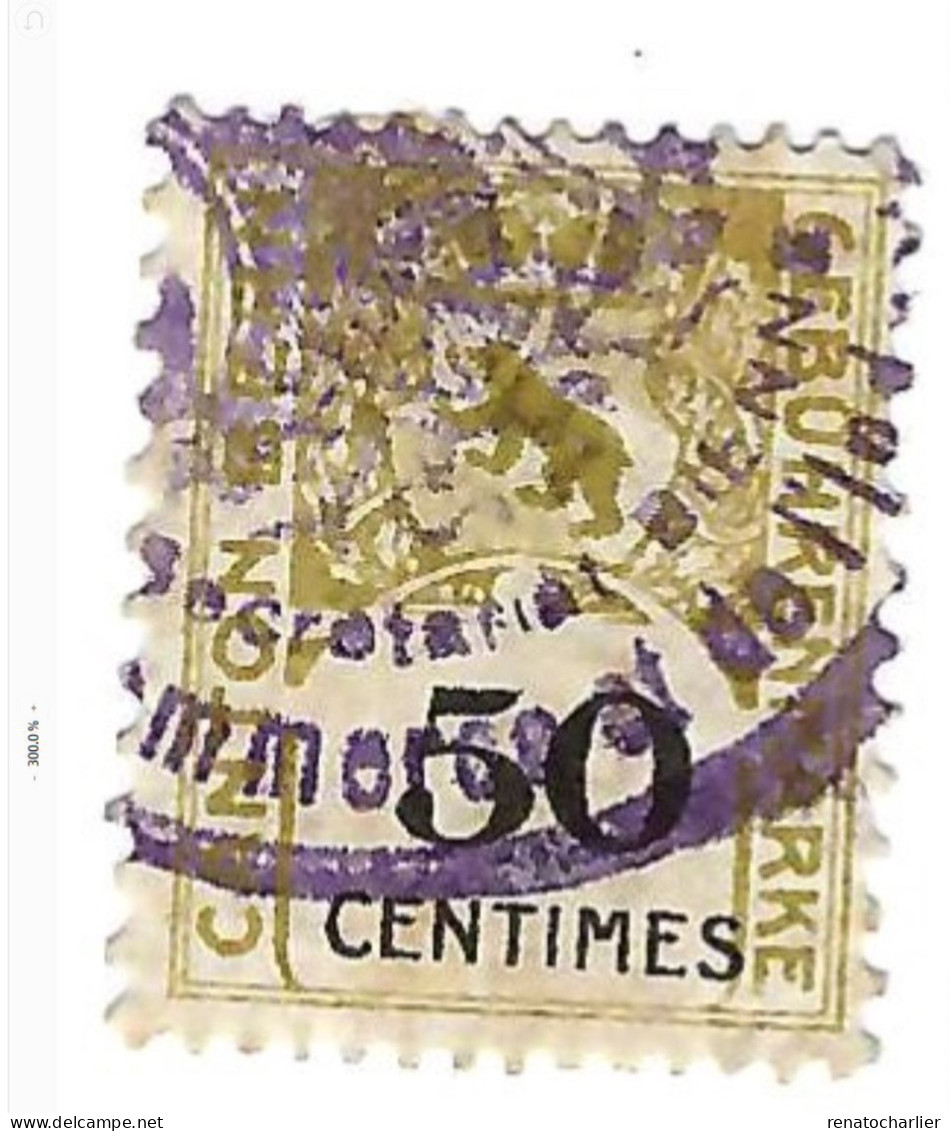 50 Centimes."Gebührenmarke".Canton De Berne. - Steuermarken