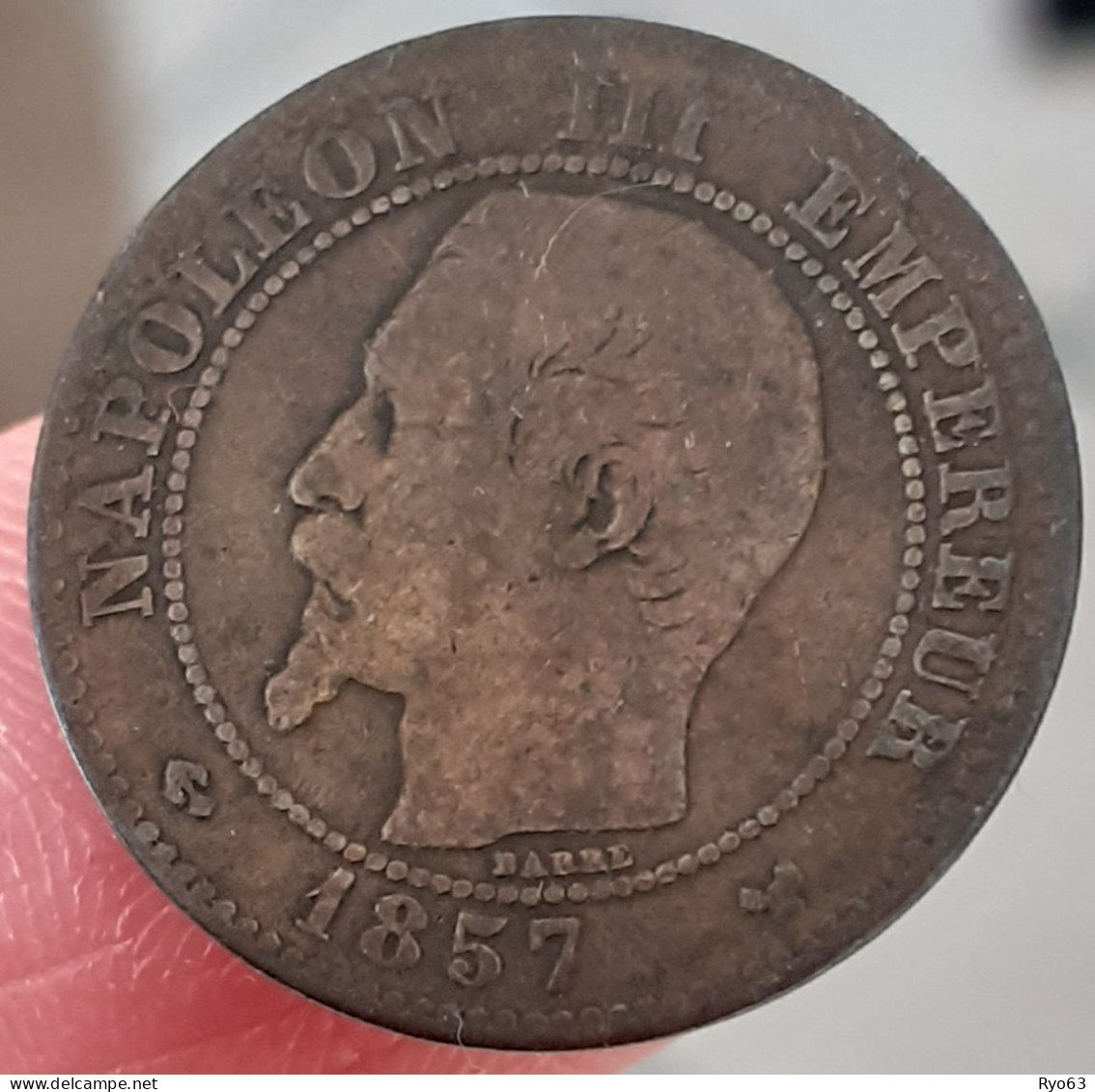 Monnaie 2 Centimes Napoléon III 1857 W - 2 Centimes