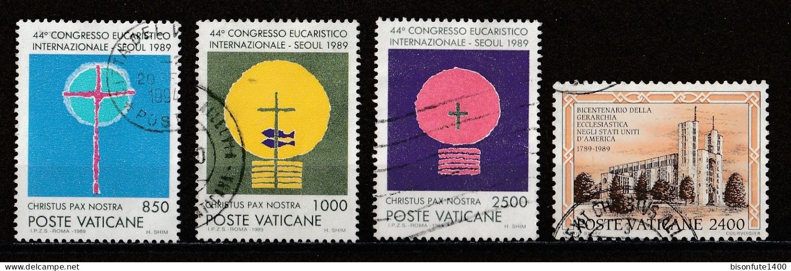 Vatican 1989 : Timbres Yvert & Tellier N° 849 - 850 - 853 - 854 - 858 - 860 - 861 - 862 - 863 Et 866 Oblitérés. - Gebraucht