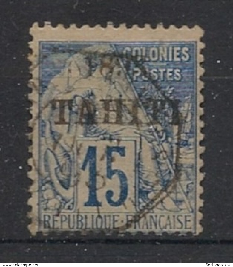 TAHITI - 1893 - N°YT. 24 - Type Alphée Dubois 15c Bleu - Oblitéré / Used - Gebraucht