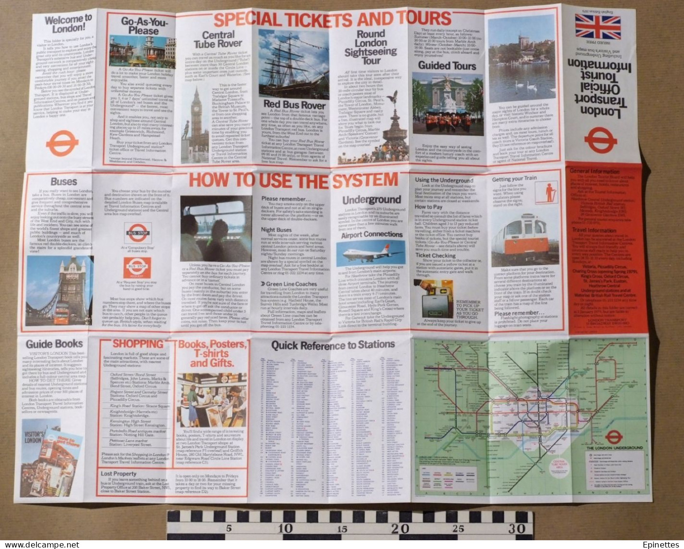 Plan Dépliant, Infos Touristiques Londres 1979 - London Transport Official Tourist Information - Europa