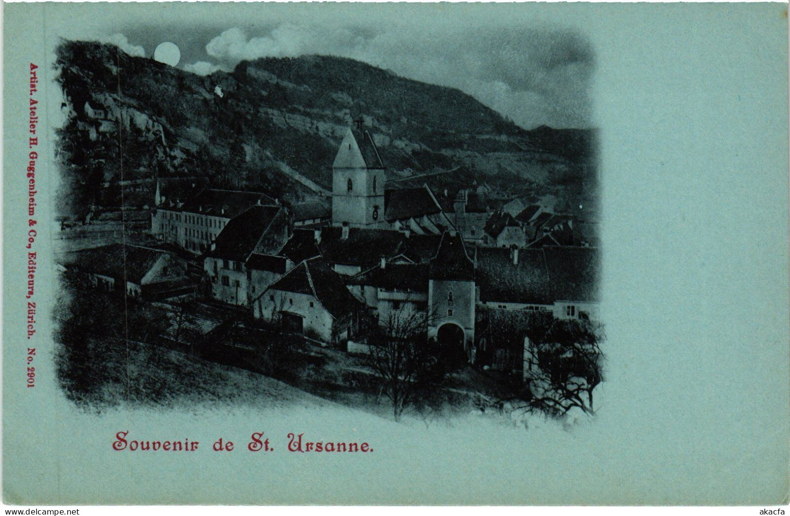 PC SWITZERLAND SOUVENIR DU ST. URSANNE (a45650) - Saint-Ursanne