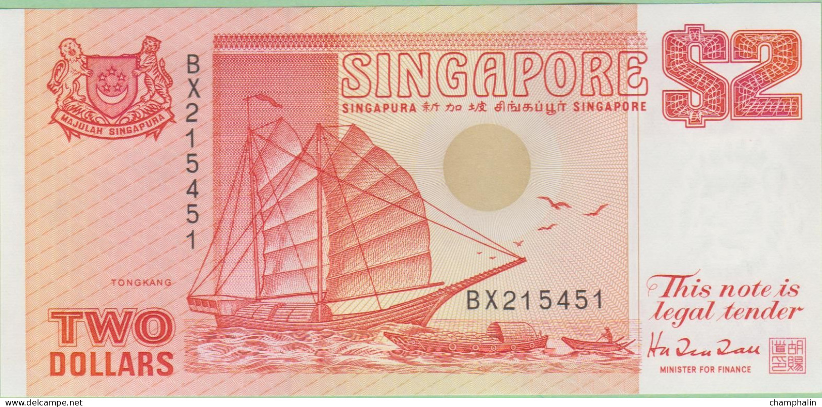 Singapour - Billet De 2 Dollars - Non Daté (1990) - P27 - Neuf - Singapore