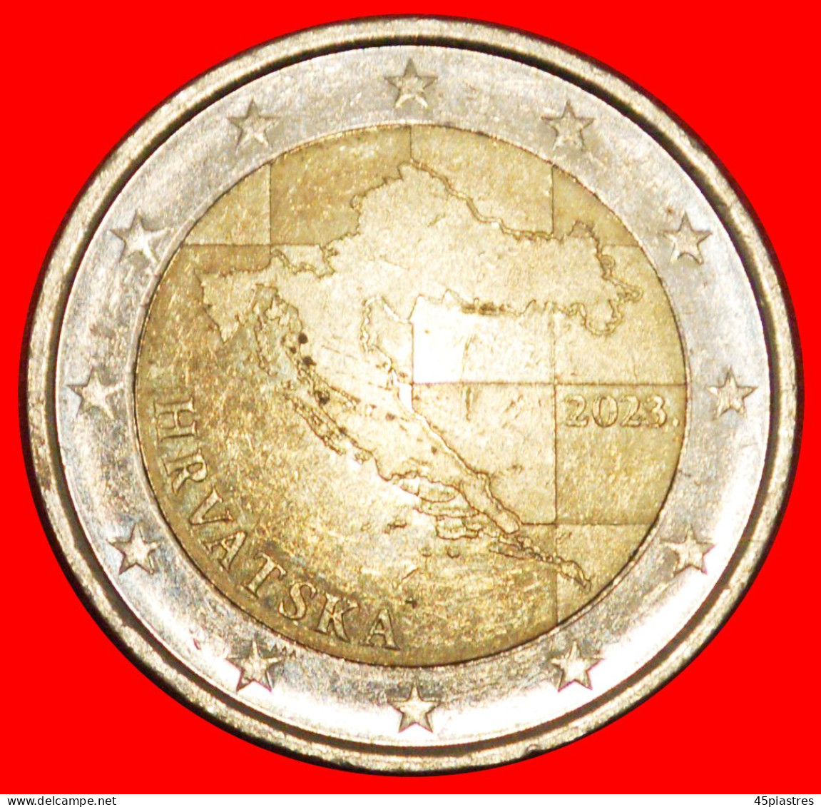 * MAPS TYPE: CROATIA  2 EURO 2023 MINT LUSTRE!· LOW START · NO RESERVE! - Kroatien