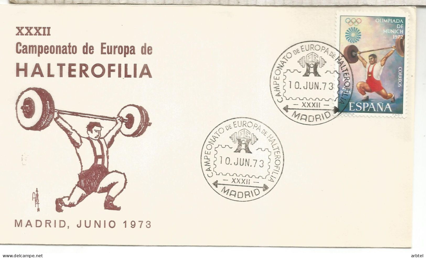 MADRID CAPEONATO DE EUROPA DE HALTEROFILIA 1972 ATLETISMO - Gewichtheffen