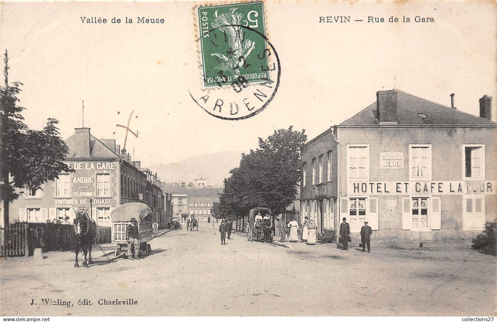 08-REVIN- RUE DE LA GARE - Revin