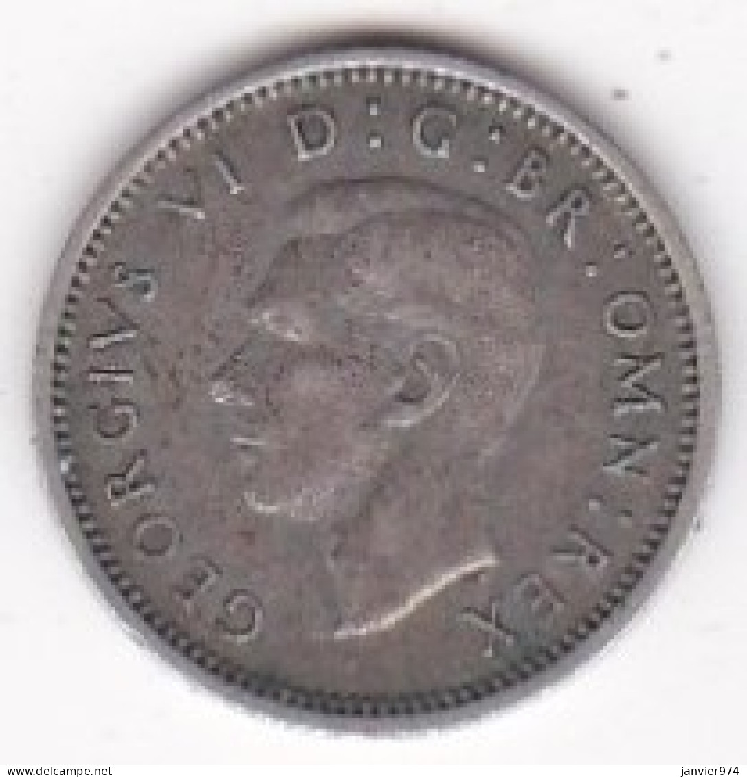 Grande Bretagne. 3 Pence 1940 . George VI, En Argent , KM# 848 - F. 3 Pence