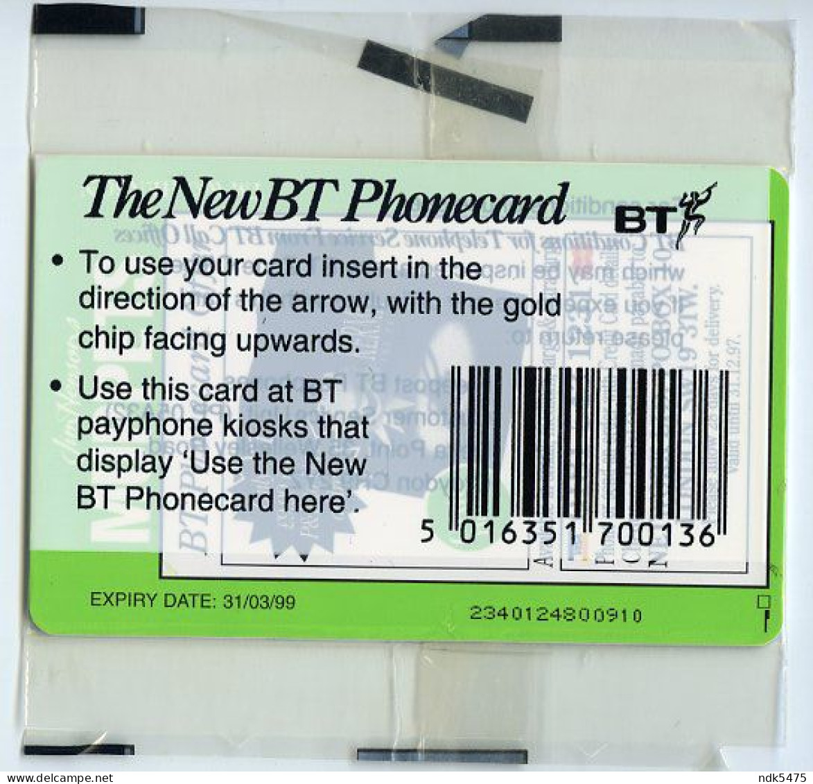 BT PHONECARD : MUPPETS : £2 - BT Promozionali