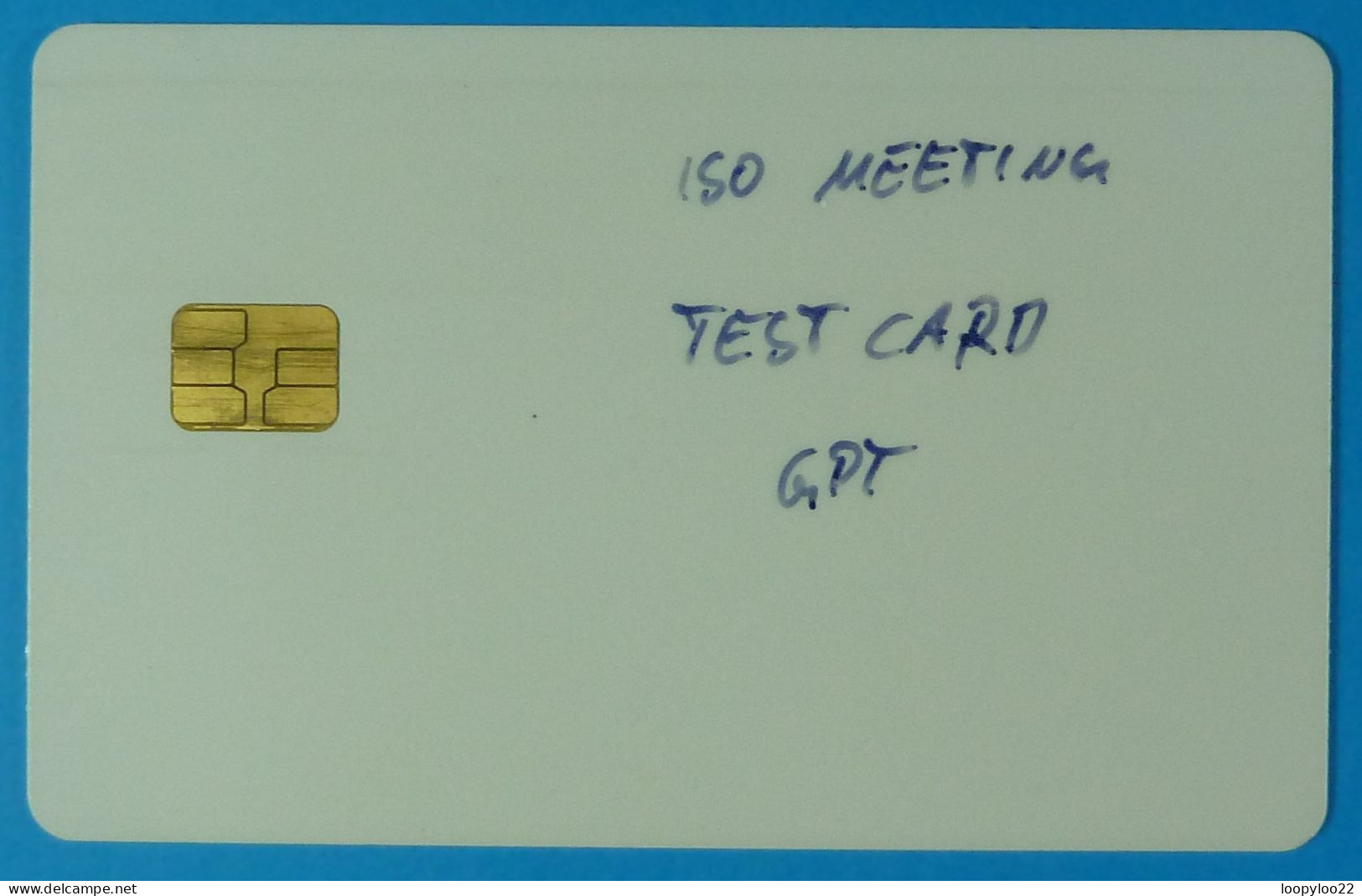 UK - Great Britain - Chip - GPT - Test For ISO Standard Meeting - Only 2 Pieces Known - VF Used - RRR - Bedrijven Uitgaven