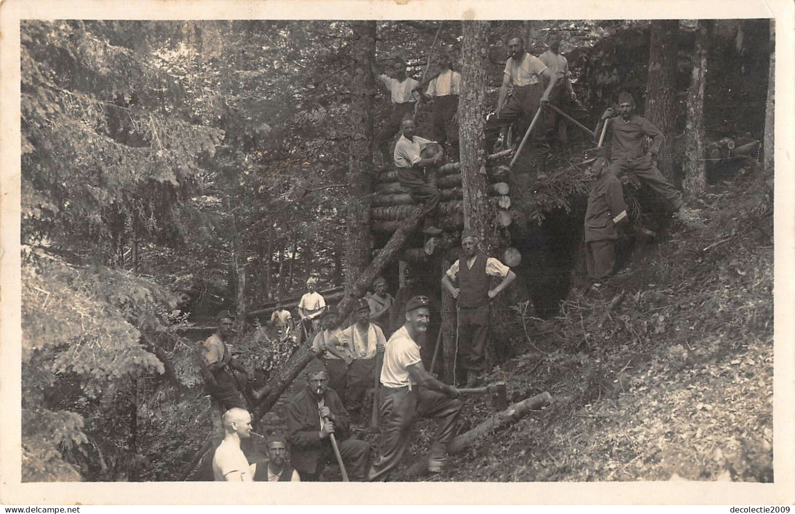 US3387 Webrli A. G. Kilchberg, Zurich Forest Men Cutting Wood Switzerland - Kilchberg