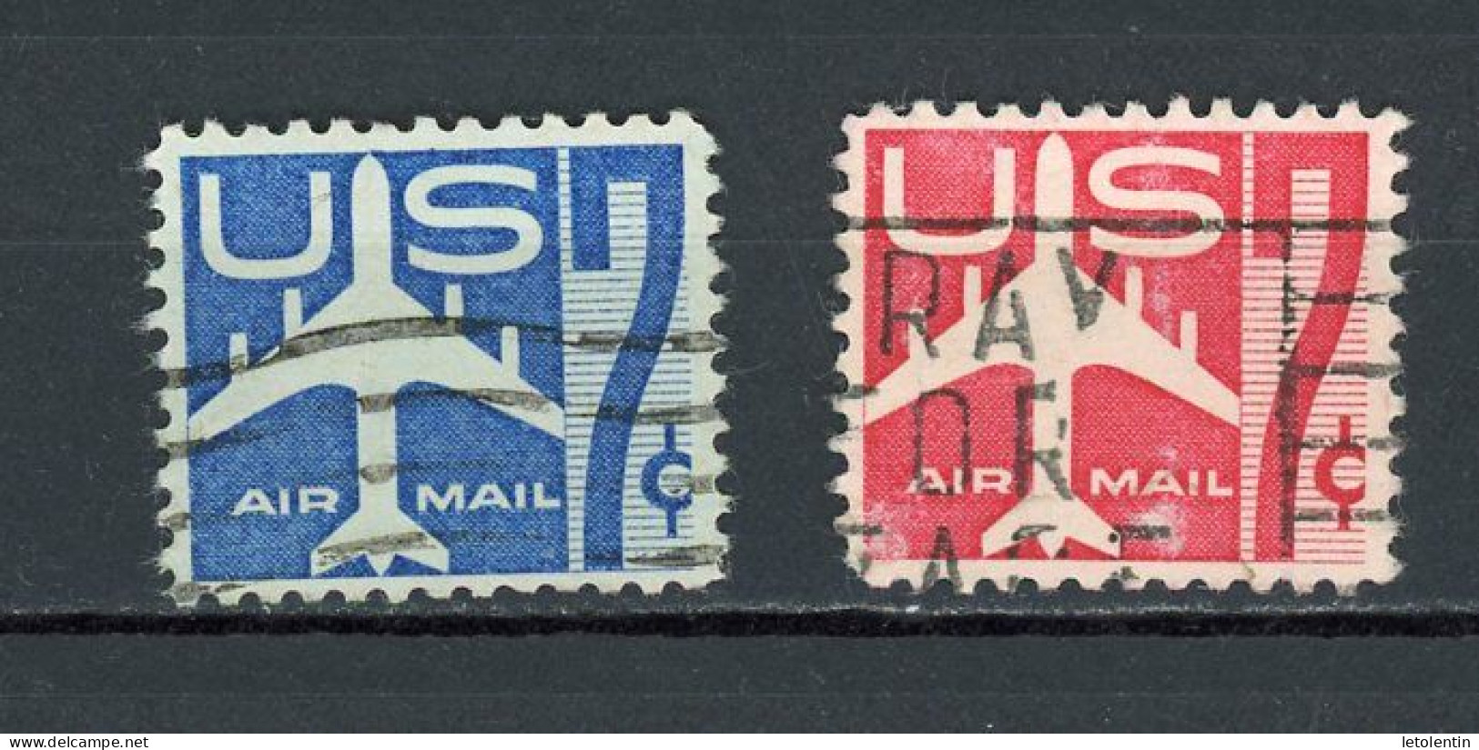 USA : POSTE AÉRIENNE - N° Yvert 50+51 Obli. - 3a. 1961-… Oblitérés