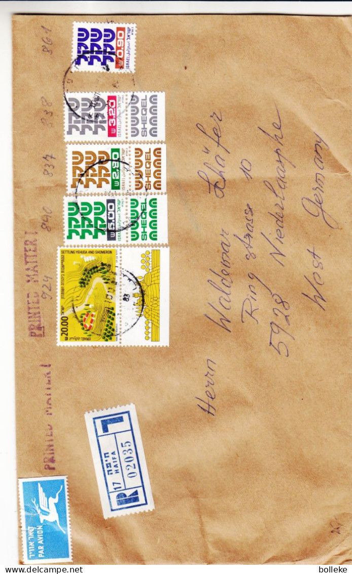 Israël - Lettre Recom De 1983 ° - GF - Oblit Haifa - - Covers & Documents