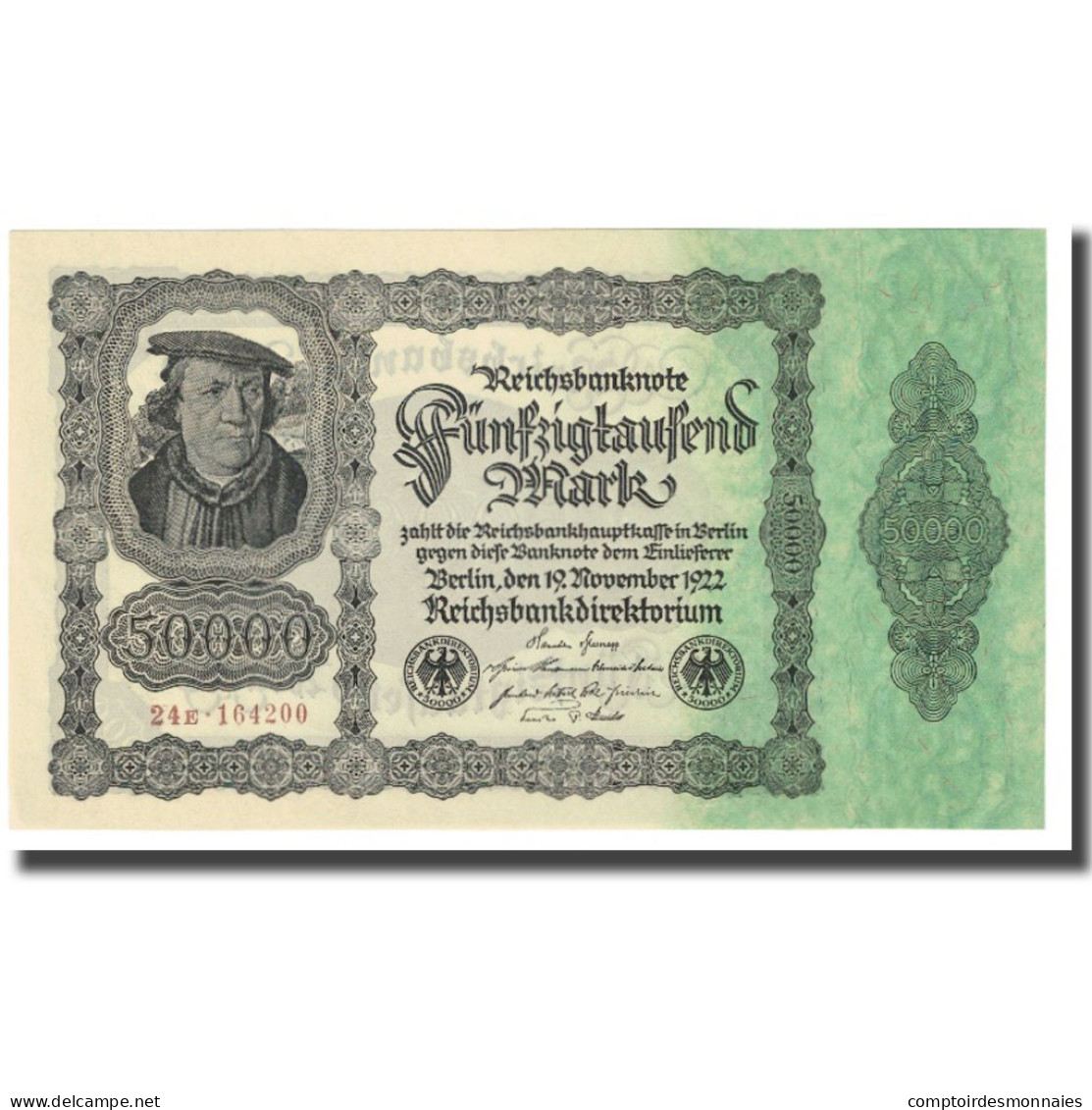 Billet, Allemagne, 50,000 Mark, 1922, 1922-11-19, KM:79, NEUF - 50000 Mark