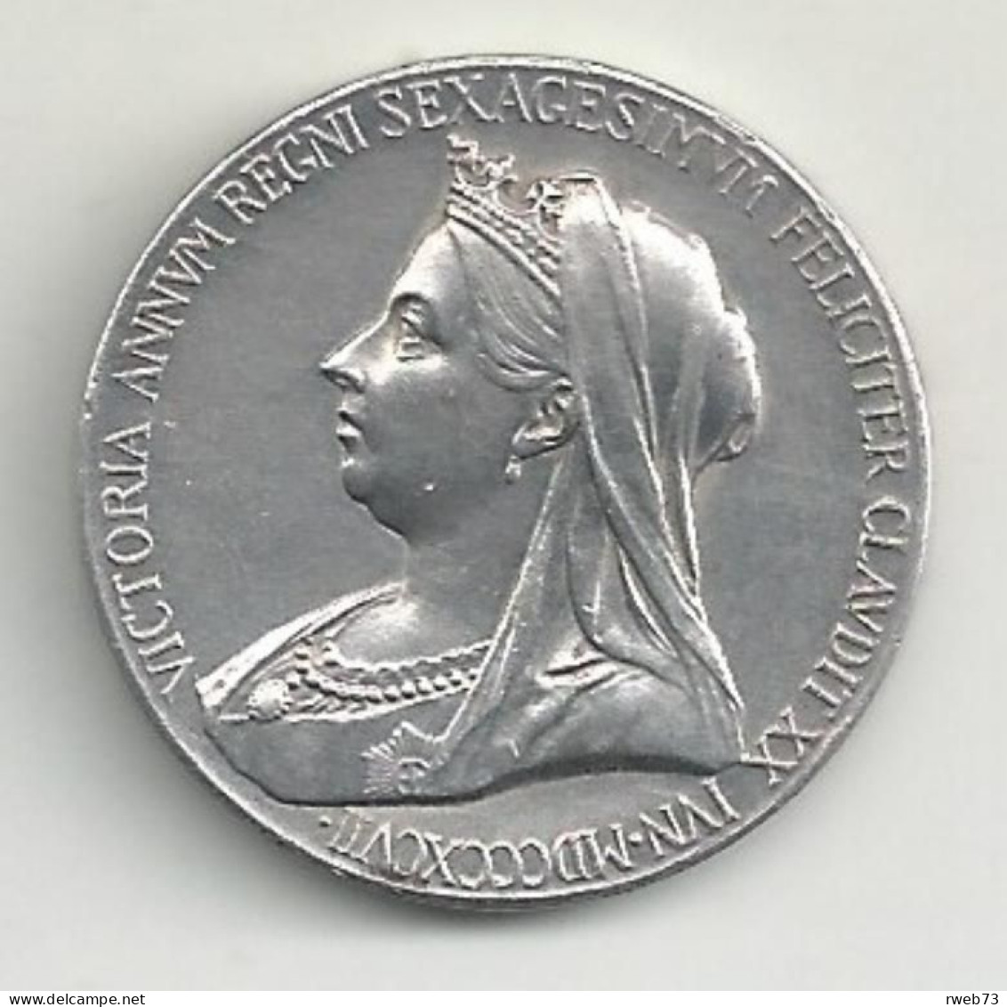 ANGLETERRE - Médaille 50 Ans De Règne - 1887 - Argent - TB/TTB - Sonstige & Ohne Zuordnung