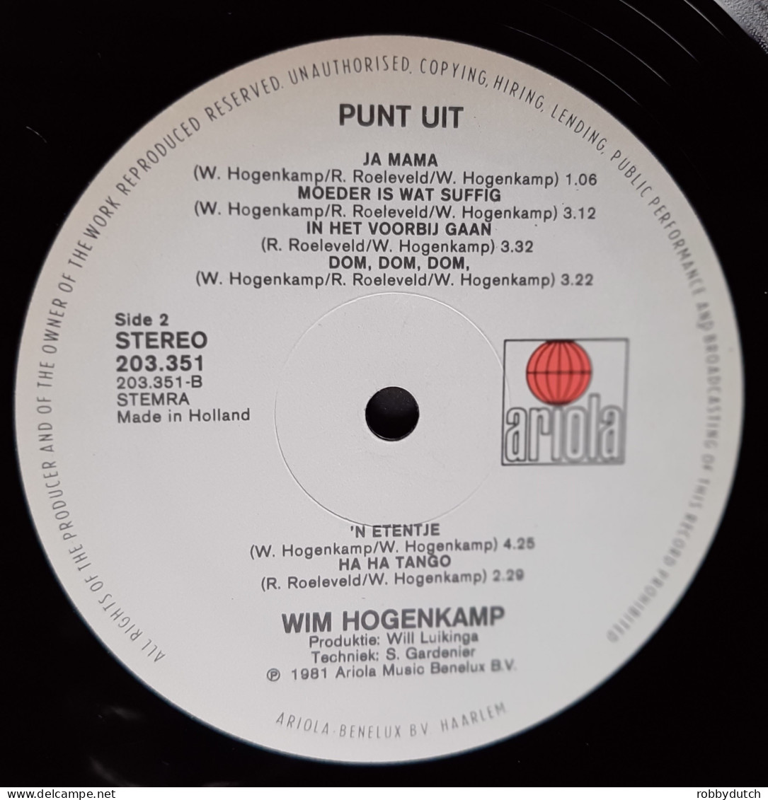 * LP *  WIM HOGENKAMP - PUNT UIT (Holland 1981 EX-) - Comiche