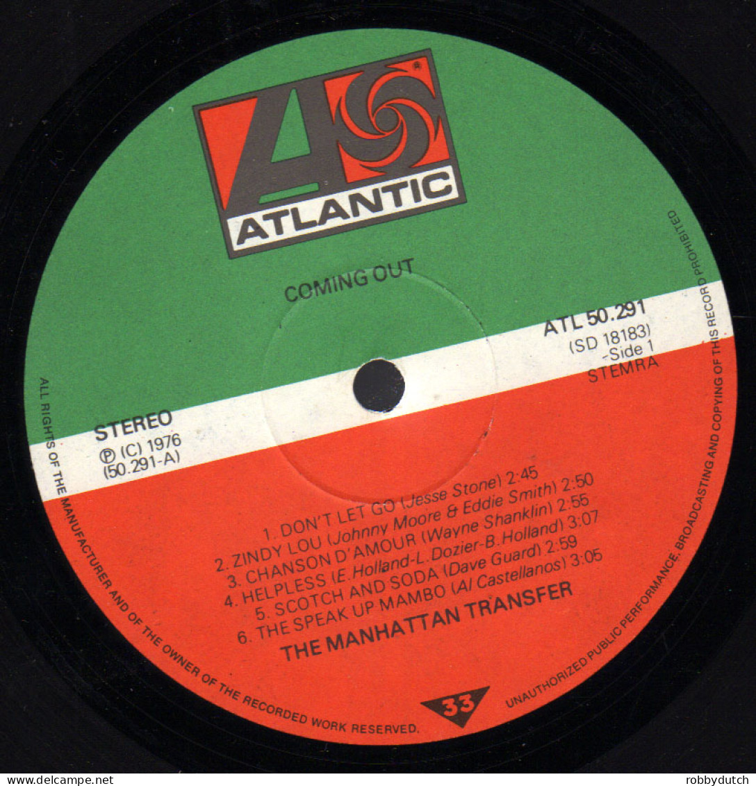 * LP *  MANHATTAN TRANSFER - COMING OUT (Holland 1976) - Disco, Pop