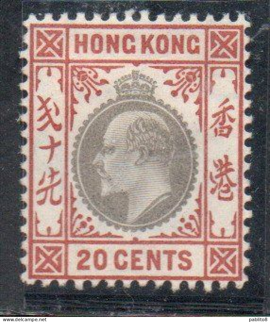 HONG KONG 1903 KING EDWARD VII  20c MH - Neufs