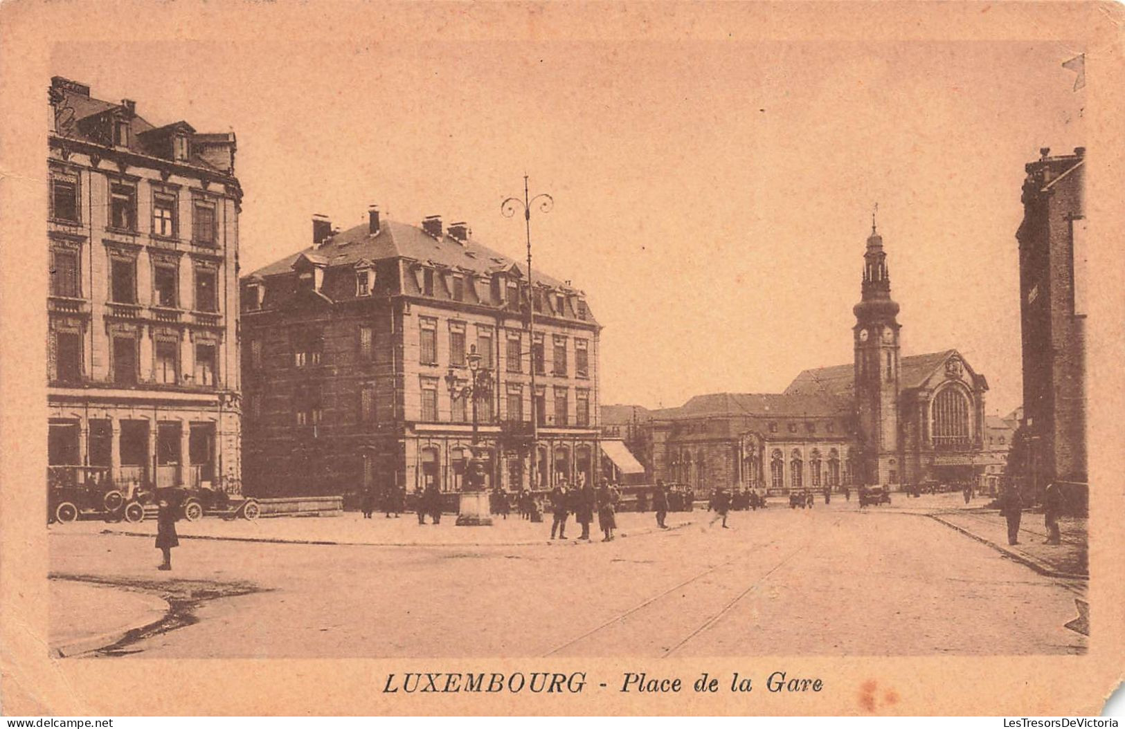 LUXEMBOURG - Luxembourg - Place De La Gare - Carte Postale Ancienne - Luxemburg - Town