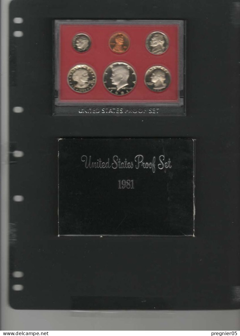 Baisse De Prix USA - Coffret Pièces Proof Set Série 1981 - Proof Sets