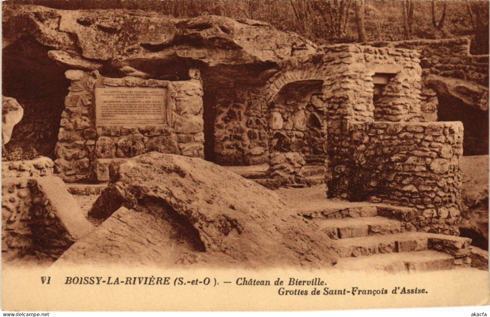 CPA BOISSY-la-RIVIERE Chateau De Bierville - Grottes (1355332) - Boissy-la-Rivière