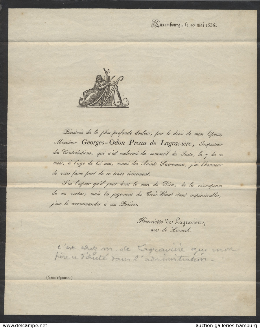 Cover Luxembourg -  Pre Adhesives  / Stampless Covers: 1836, HABAY-LA-NEUVE, Handschri - ...-1852 Voorfilatelie