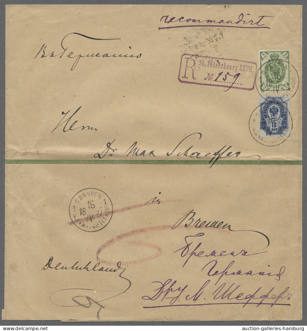 GA Russia - Postal Stationary: 1897, Streifband Der Ausgabe 1891 Mit Dreizeiliger B - Enteros Postales