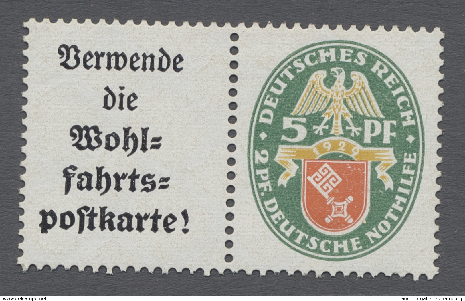 */** Deutsches Reich - Zusammendrucke: 1928-1931, Kleine Partie Aus Fünf Zusammendruc - Se-Tenant