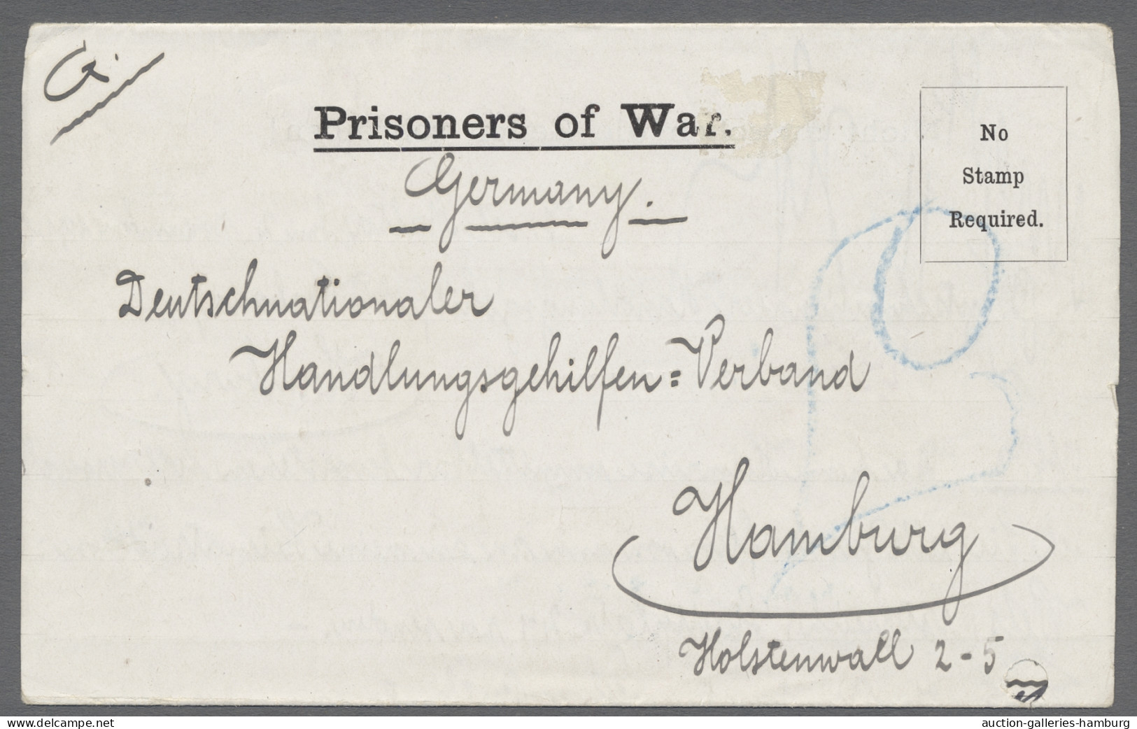 Brf. Deutsch-Ostafrika - Besonderheiten: 1916/1919, Zwei Briefe Eines In Deutsch-Osta - Afrique Orientale
