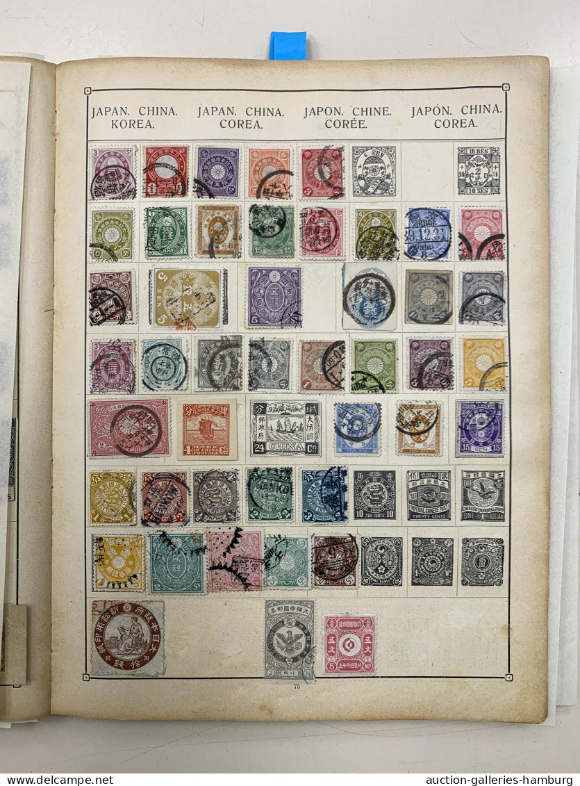 */(*)/o/on piece World Wide: 1841-1920 (ca.), ungebrauchte und gestempelte Sammlung von etwa 3.56